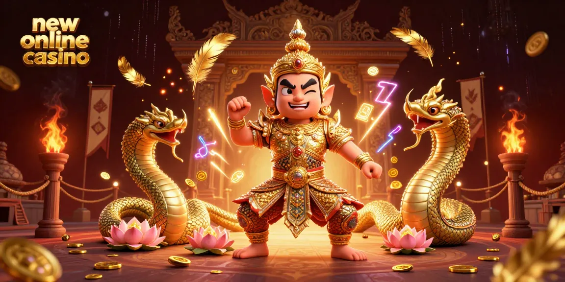 Experience the excitement of a new online casino with vibrant characters and dynamic game elements.