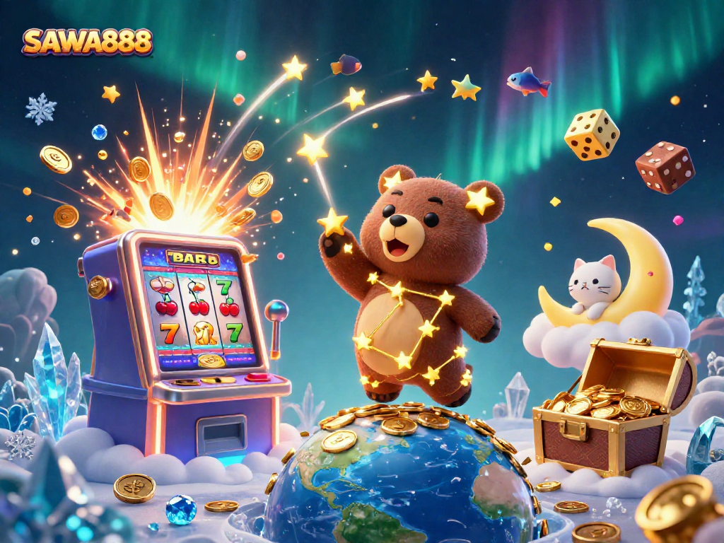 Experience thrilling wins at SAWA888 with exciting slot action, jackpots, and vibrant gaming elements.