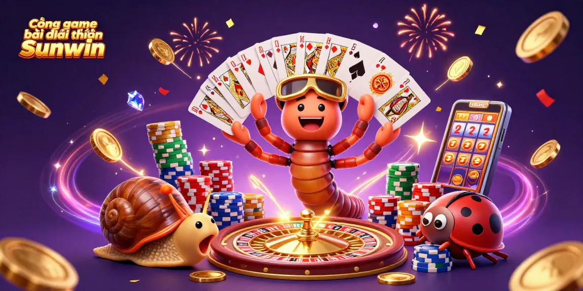 Experience thrilling gaming at Cổng game bài đổi thưởng Sunwin with exciting cards and chips!
